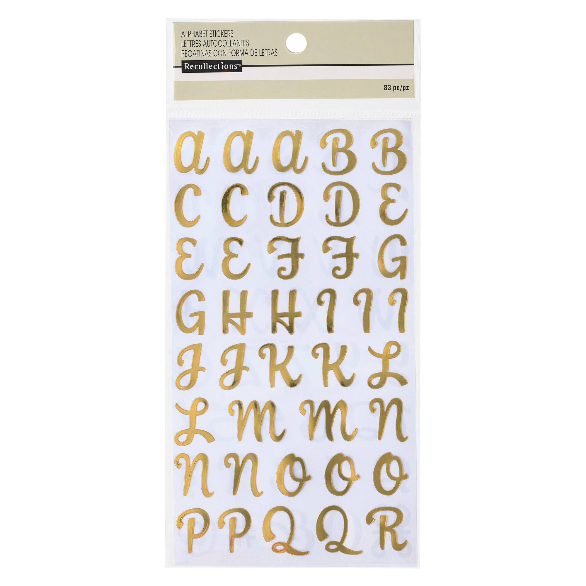 Gold Foil Alphabet Stickers by Recollections™